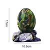 Prevessel Lava Dragon Egg Ornaments, Crystal Dragon Egg with Display Base Sculpture Display Paperweight Desktop Decor view 2