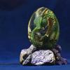 Prevessel Lava Dragon Egg Ornaments, Crystal Dragon Egg with Display Base Sculpture Display Paperweight Desktop Decor view 4