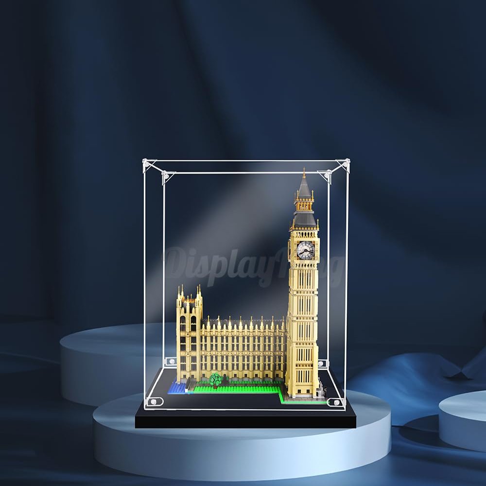 Acrylic Display case with Screw for Creator Big Ben 10253 (Model Set is not Included) (No Background)