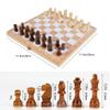 11.4Chess Sets Solid Wood Folding Board Game Parent Child Entertainment Teaching Tools for Beginner Kids Adults ( Color : White ) view 4