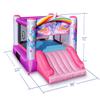 Action Air Bounce House, Princess Inflatable Bounce House with Blower, Pink Bouncy House for Girls, Flying Unicorn Theme Bouncy Castle, Durable Sewn and Extra Thick, Love for Kids view 2