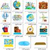 13pcs Travel Theme Party Decorations Let The Adventure Begin Table Honeycomb Centerpieces for Graduation Retirement Job Career Change Farewell Party Supplies view 2