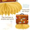 13pcs Travel Theme Party Decorations Let The Adventure Begin Table Honeycomb Centerpieces for Graduation Retirement Job Career Change Farewell Party Supplies view 3