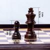 12.2Chess Sets Wooden Board Game Portable-Teaching Tools Parent-Child Entertainment- for Beginner Kids Adults ( Color : Brown ) view 3