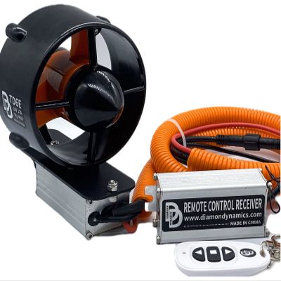 TD6E Underwater Thruster 24V 7KG Thrust 408W Brushless Motor Electric Surfing Fin for Kayak Fishing Boat Paddle Board Underwater Propulsion Package