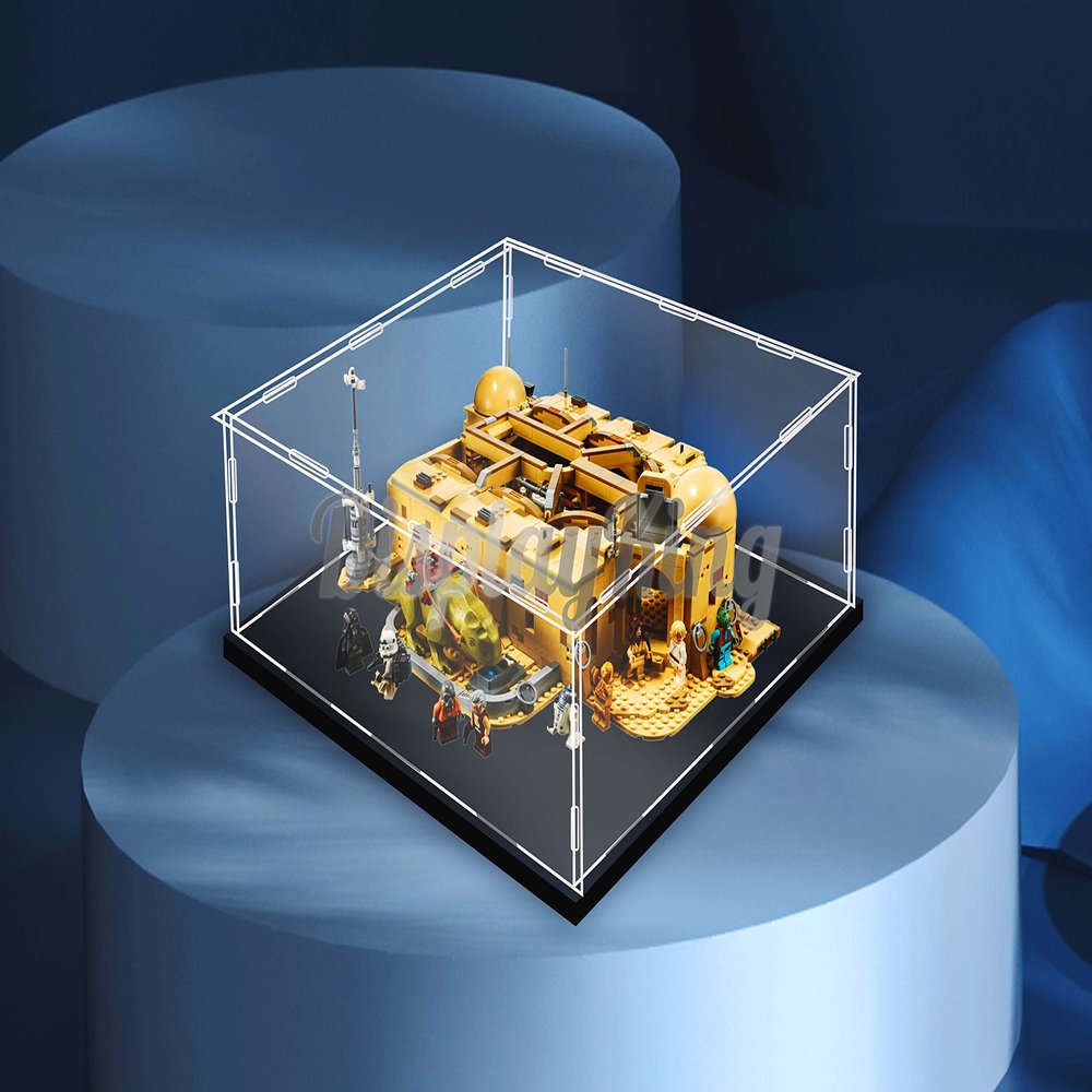 Acrylic Display case Compatible with Mos Eisley Cantina 75290 (Model Set is not Included) (No Background)