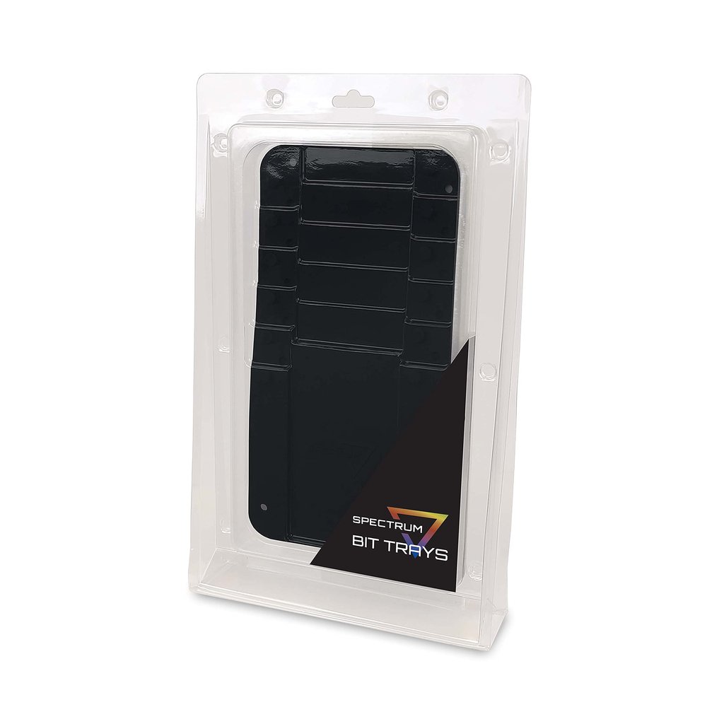 BCW Spectrum Bit Trays - Black Silicone Folding Trays for Board Game Organization