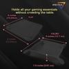 BCW Spectrum Bit Trays - Black Silicone Folding Trays for Board Game Organization view 3