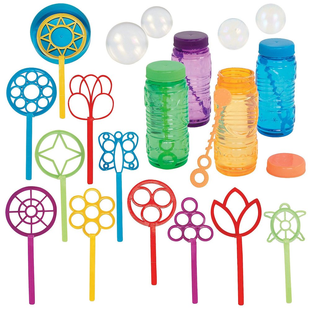 Bubble Wand & Bubble Bottle Kit 24 Pc
