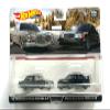DieCast Hot Wheels '72 Mercedess-Benz 280 Sel 4.5 +190E 2.5-16, Car Culture Premium 2 Pack (1:64 Scale) Black view 1