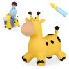 INPANY Bouncy Horse, Giraffe Hopper Toys, Toddlers Bouncing Animal, Inflatable Jumping Hopping Horse, Ride on Rubber Bouncer, Outdoor Indoor Birthday Gifts for 2 3 4 Year Old Girls Boys view 1
