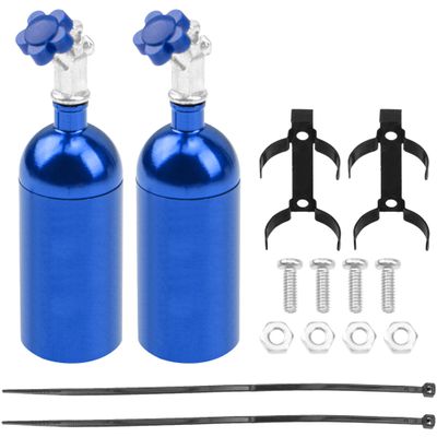 2Pack Vgoohobby Simulation Nitrogen Bottle Decoration Part Accessory Compatible with Traxxas TRX4 Axial SCX10 RC4WD Tamiya CC01 D90 90046 1/10 RC Crawler (Bue)