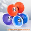 Diabolo Yoyo Pro Triple Bearing Chinese Yoyo, 5 Chinese Yoyo Diabolo Toy for Adult Kids, Orange Diabolo Big Diabolo Yoyo with 2 Carbon Sticks, 2 Strings, 1 Drawstring Bag view 2