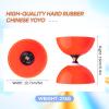 Diabolo Yoyo Pro Triple Bearing Chinese Yoyo, 5 Chinese Yoyo Diabolo Toy for Adult Kids, Orange Diabolo Big Diabolo Yoyo with 2 Carbon Sticks, 2 Strings, 1 Drawstring Bag view 4