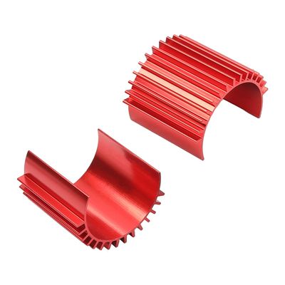 Jutagoss Aluminum Electric Engine Motor Heat Sink Cooling RC 380 390 Fins Brushed Brushless Motors for RC Car Accessories Red 2PCS