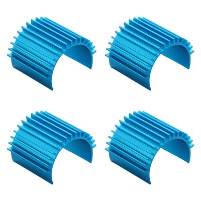 Jutagoss Aluminum Electric Engine Motor Heat Sink Cooling RC 380 390 Fins Brushed Brushless Motors for RC Car Accessories Blue 4PCS