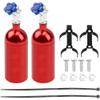 2Pack Vgoohobby Simulation Nitrogen Bottle Decoration Part Accessory Compatible with Traxxas TRX4 Axial SCX10 RC4WD Tamiya CC01 D90 90046 1/10 RC Crawler (Red) view 1