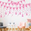 35 Pieces Breast Cancer Pink Pennant Banners Hanging Signs 9.8 Feet Breast Cancer Awareness Hope Faith Strength Courage Ribbon Banner and Swirl Decorations for Women Birthday Party, 7.9 x 11.8 Inch view 4