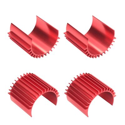 Jutagoss Aluminum Electric Engine Motor Heat Sink Cooling RC 380 390 Fins Brushed Brushless Motors for RC Car Accessories Red 4PCS