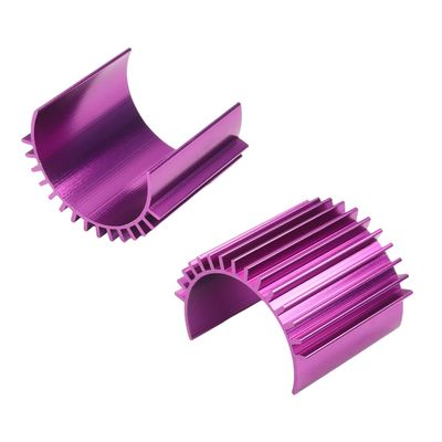 Jutagoss Aluminum Electric Engine Motor Heat Sink Cooling RC 380 390 Fins Brushed Brushless Motors for RC Car Accessories Purple 2PCS