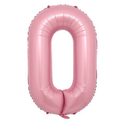 16 Inch Pink Foil Number Balloons Digital Globos Birthday Wedding Party Decorations Ballons Baby Shower Supplies (16 inch Pink 0)