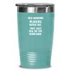 Funny Dominoes Tumbler Old domino players never die Gift For Men and Women 20oz, Teal Green view 1