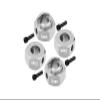 Axial 1/10 RBX10 Ryft 4WD Rock Bouncer Upgrade Parts Aluminum Hex Adapters 6mm Thick - 8Pc Set Silver view 1