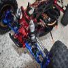 1:10 Lasernut U4 Tenacity LOS03028 / Tenacity DB Pro LOS03027V2 Upgrade Parts Aluminum Front Gear Box + Front Lower Suspension Mount - 26Pc Set Red view 4