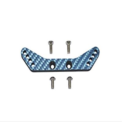 Carbon Fiber Rear Shock Tower For Tamiya 1/10 4WD TA08 PRO 58693-5Pc Set Blue