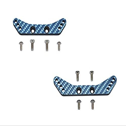 Carbon Fiber Front & Rear Shock Tower For Tamiya 1/10 4WD TA08 PRO 58693-10Pc Set Blue
