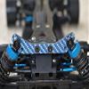 Carbon Fiber Front & Rear Shock Tower For Tamiya 1/10 4WD TA08 PRO 58693-10Pc Set Blue view 4