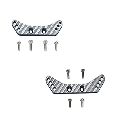 Carbon Fiber Front & Rear Shock Tower For Tamiya 1/10 4WD TA08 PRO 58693-10Pc Set Silver