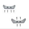 Carbon Fiber Front & Rear Shock Tower For Tamiya 1/10 4WD TA08 PRO 58693-10Pc Set Silver view 1