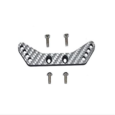 Carbon Fiber Rear Shock Tower For Tamiya 1/10 4WD TA08 PRO 58693-5Pc Set Silver