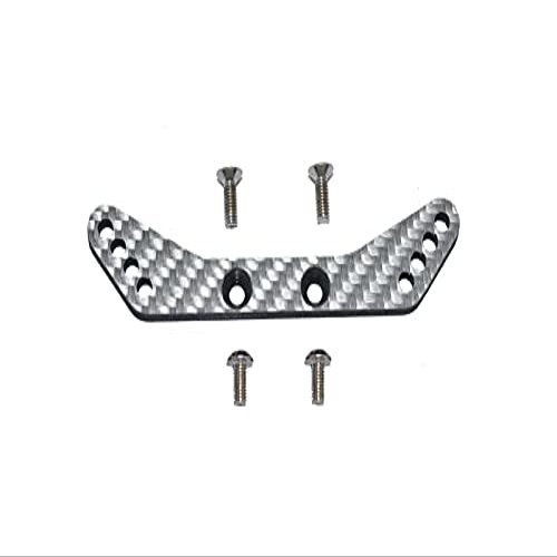Carbon Fiber Rear Shock Tower For Tamiya 1/10 4WD TA08 PRO 58693-5Pc Set Silver