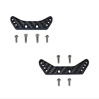 Carbon Fiber Front & Rear Shock Tower For Tamiya 1/10 4WD TA08 PRO 58693-10Pc Set Black