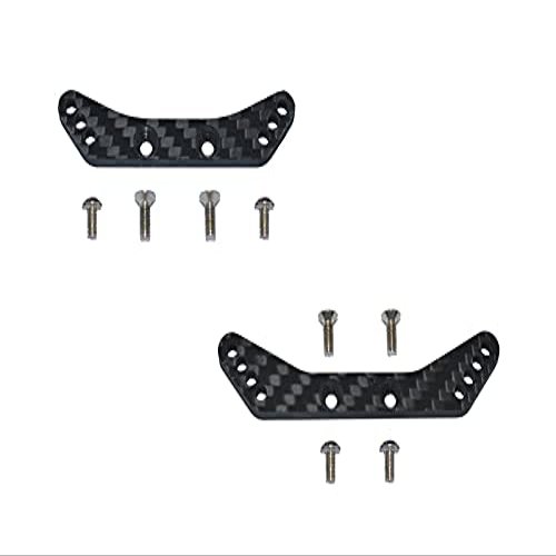 Carbon Fiber Front & Rear Shock Tower For Tamiya 1/10 4WD TA08 PRO 58693-10Pc Set Black