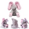 Dimple Kaia Baby Animated Stuffed Plush Singing Peek A Boo Elephant Interactive Musical Peek-a-Boo for Toddlers with Moving Ears, Adorable Elephant Stuffed Animal Toy(Pack of 2) view 4