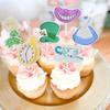 18 PCS Alice Cupcake Toppers kit magic Tea Party Baby Shower child Birthday Party Decoration Supplies view 4