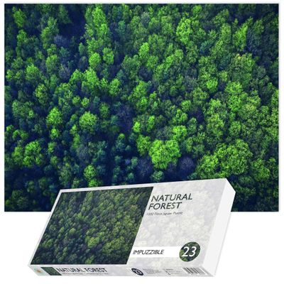 1000 Piece Jigsaw Puzzle Impossible Impuzzibles - Natural Forest Woodlands for Adults - 66cm X 50cm, Hard Jigsaw Puzzles, Challenging Puzzles