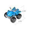 ArtCreativity Land & Sea Friction ATV Set, Set of 2, Push n Go Toy Cars with Fun Designs, Cool Birthday Party Favors for Kids, Pretend Play Gifts for Boys and Girls view 3