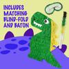 IMPRESA Dinosaur Pinata - Blindfold & Baton for Dino Party Games - 3-Lb Candy Capacity for Birthday Pinata - Vibrant Green Dino Design for Party Decoration - Green, Paper, Pack of 1 view 3