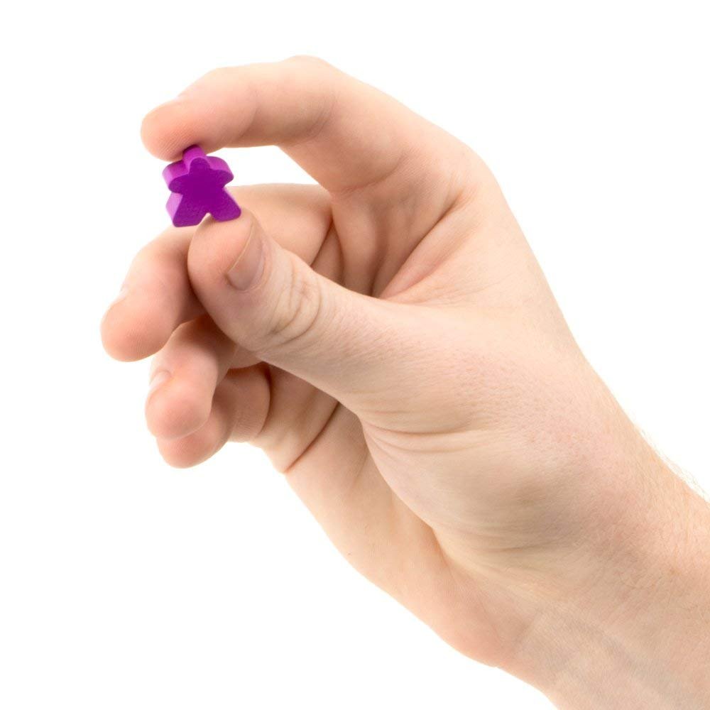 Board Game Replacement Wooden Meeples Pawn Game Pieces - Pack of 10