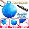 Bedwina Bouncing Ball for Kids  20 Inch Hopper Ball with Handle and Pump | Fun & Durable Bouncy Toy for Children | Safe Inflatable Hopping Toy for Indoor & Outdoor Play, Exercise & Active Fun view 3