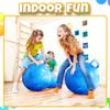 Bedwina Bouncing Ball for Kids  20 Inch Hopper Ball with Handle and Pump | Fun & Durable Bouncy Toy for Children | Safe Inflatable Hopping Toy for Indoor & Outdoor Play, Exercise & Active Fun view 4
