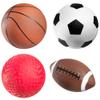 Sports Balls for Kids & Toddlers - (Pack of 4) 5-inch Sports Set Includes Football, Small Size Soccer, Basketball, and Playground Balls, Fun Indoors & Outdoor Toys (Hand Pump Included) view 1