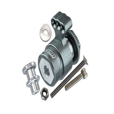 6pc Set Upgrades Aluminum 7075 15T Servo Horn W. Built-in Spring (3 Positioning Holes) ARRMA 1/5 KRATON 8S/Outcast 8S RC Cars by GPM (Gray)
