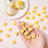 Gejoy 50 Pieces Miniatures Food Cheese Toy Halloween Decoration Mini Fake Cheese for Dollhouse Accessories Models for Kitchen Decoration DIY Accessory view 4