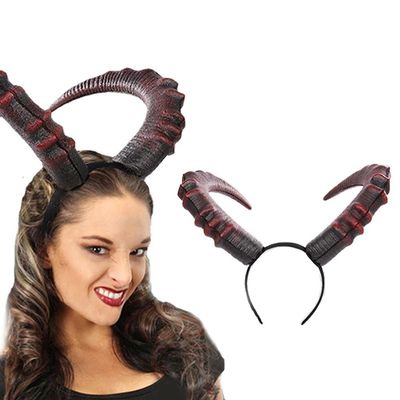 BBABBT Girls Halloween Devil Horns Headband, Devil Horn Hair Accessories Prom Headband for Masquerade Carnival Halloween