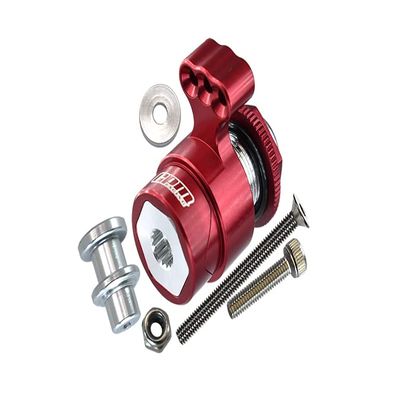 6pc Set Upgrades Aluminum 7075 15T Servo Horn W. Built-in Spring (3 Positioning Holes) ARRMA 1/5 KRATON 8S/Outcast 8S RC Cars by GPM (red)